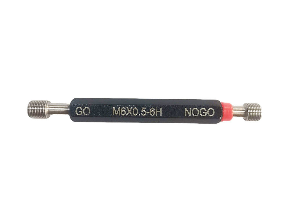 GO And NOGO Metric M6 Thread Plug Gauge For Threaded Parts Inspection