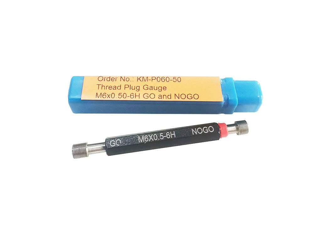 GO And NOGO Metric M6 Thread Plug Gauge For Threaded Parts Inspection