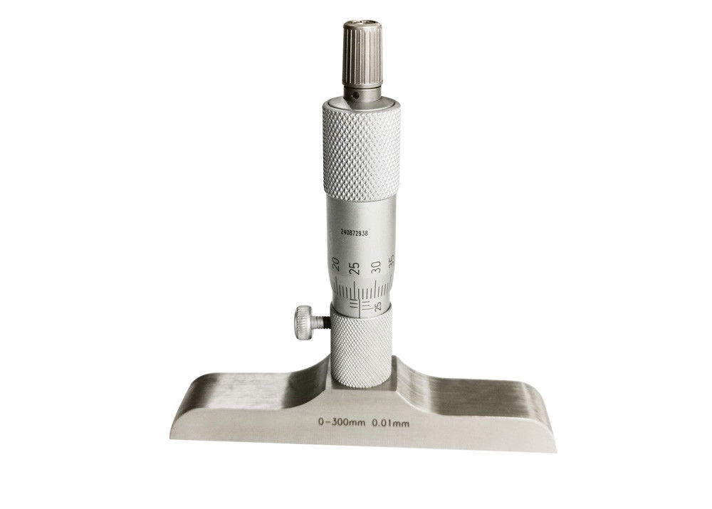 Depth Measuring Tool 0-300mm Depth Micrometer With Interchangeable Measuring Rods For Wide Measuring Range