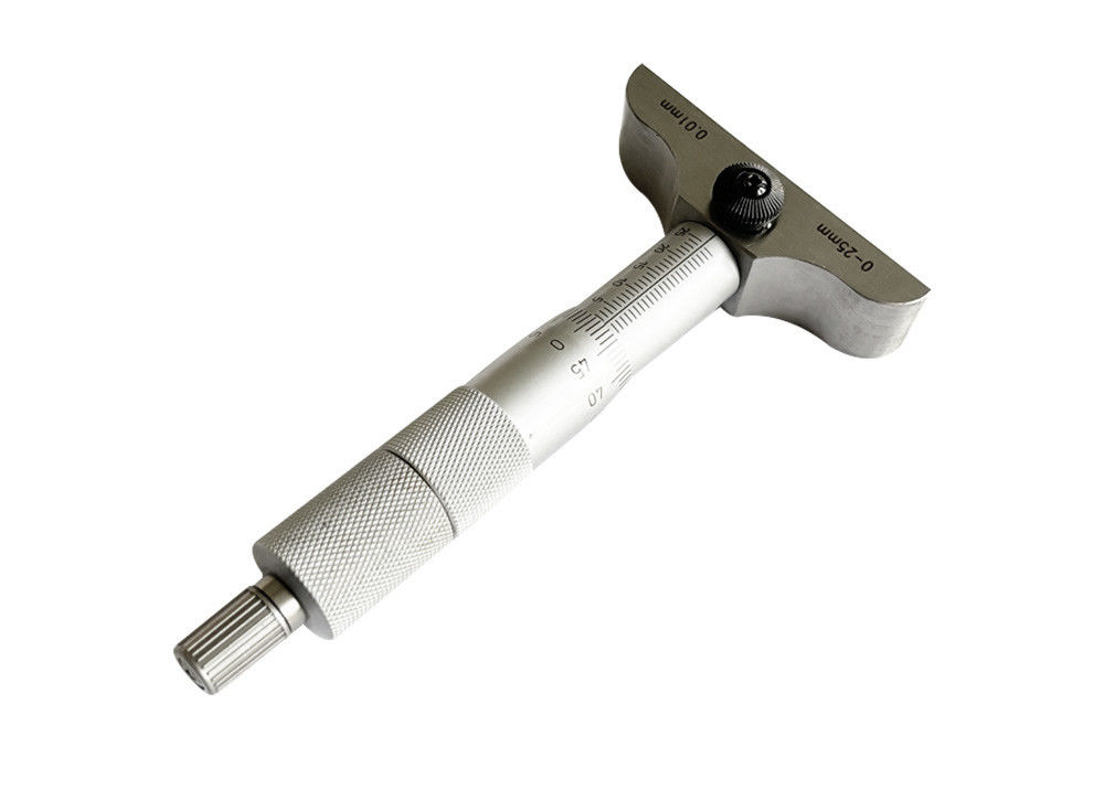 0-25mm Depth Gauge Micrometer With Interchangeable Measuring Rods For Wide Measuring Range