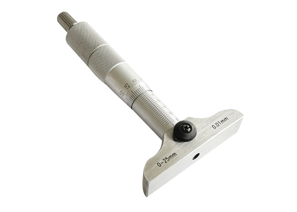 0-25mm Depth Gauge Micrometer With Interchangeable Measuring Rods For Wide Measuring Range