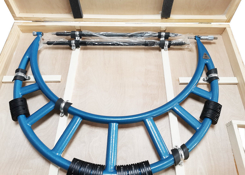 Outside Micrometer with Interchangeable Anvils for Measuring Metal and Non-Metal Workpiece