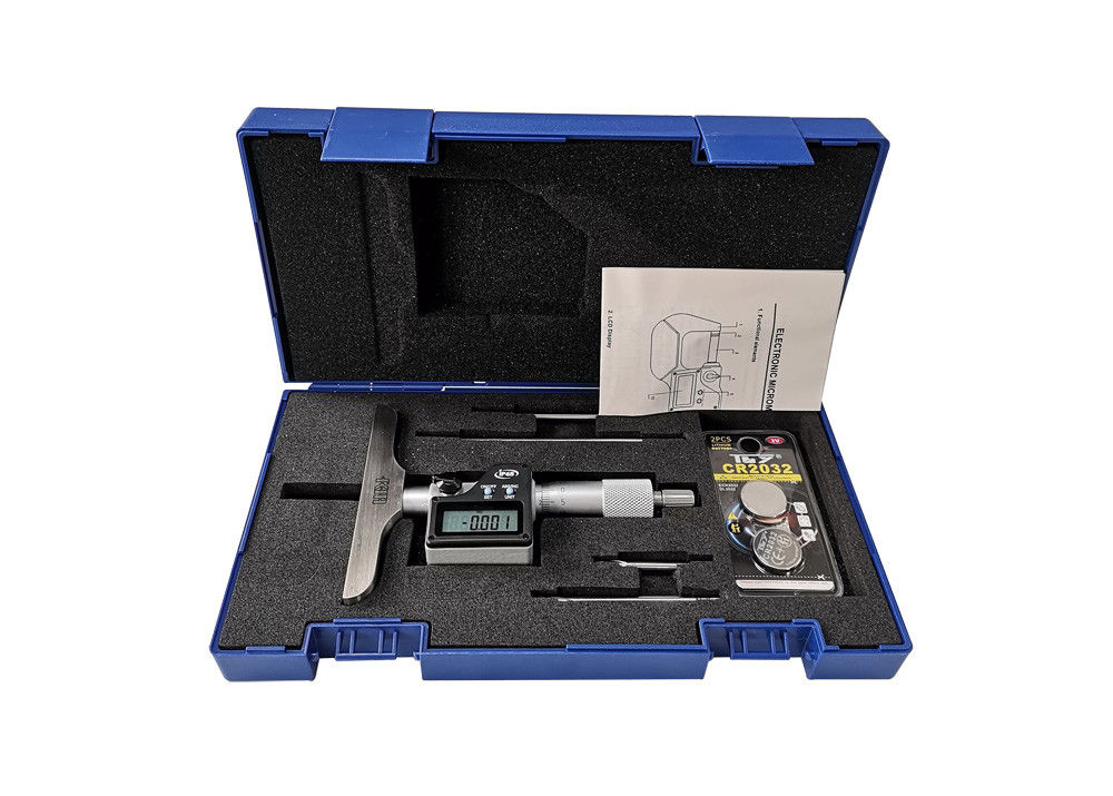IP65 0-100mm Digital Depth Micrometer Gauge Tools