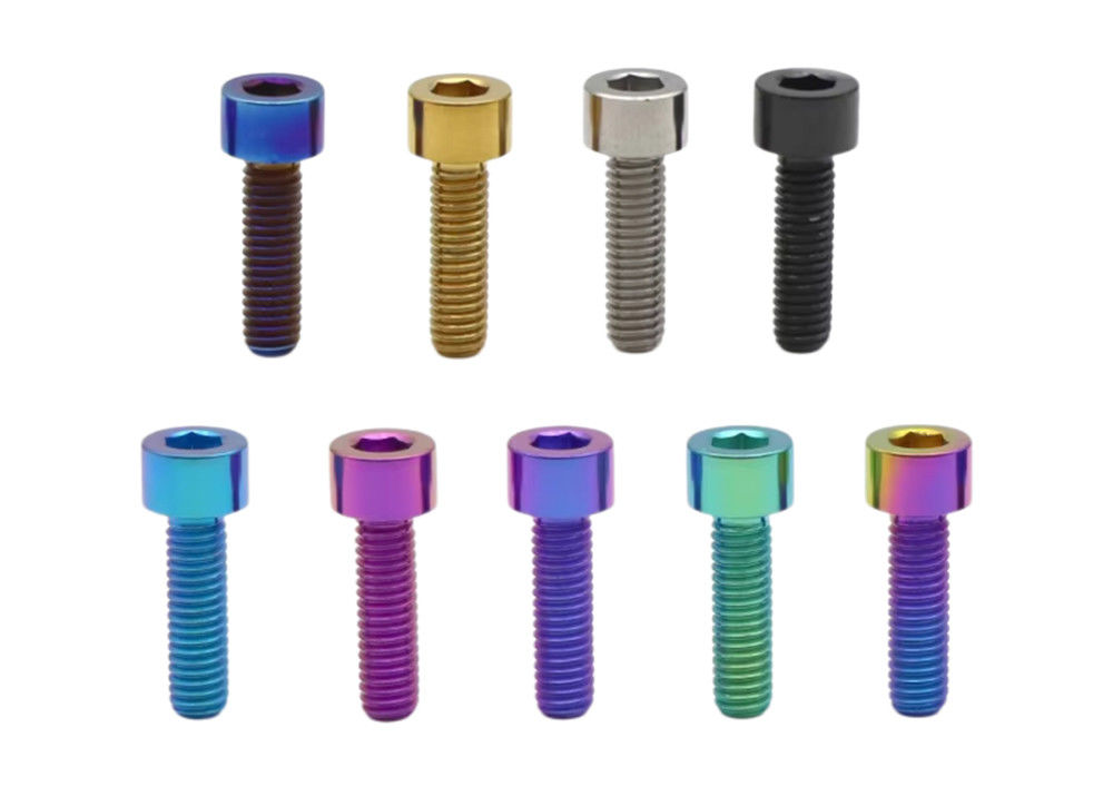 GR1 Titanium Alloy Hex Socket Cap Screw M5 X 20mm DIN 912 Polishing Surface