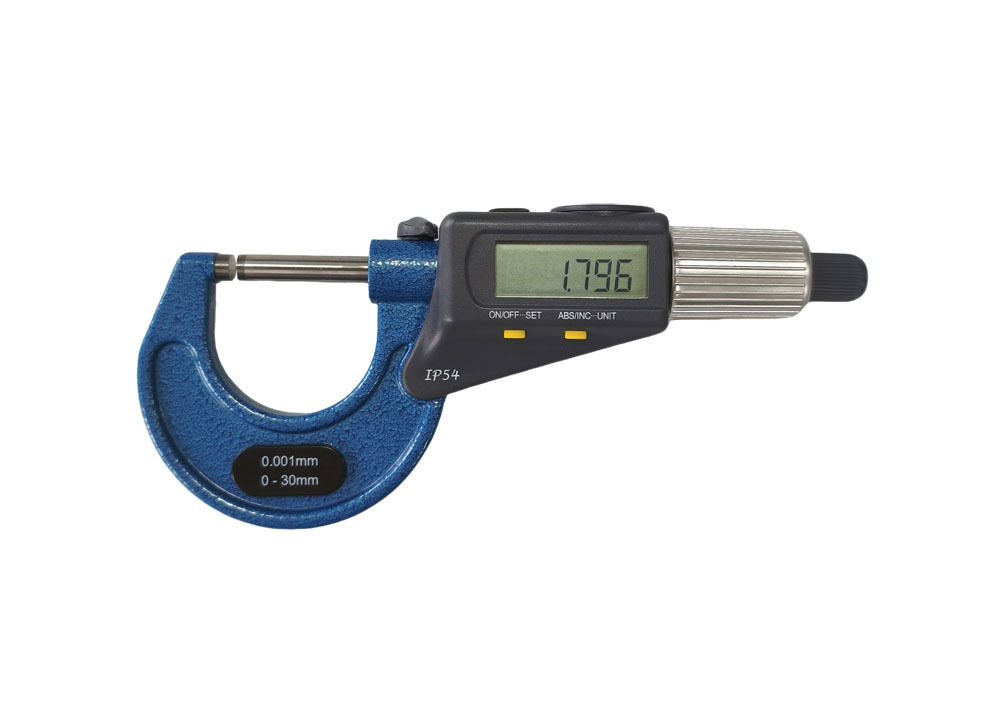 IP54 Double Display Micrometer 0-30mm with SPC Data Output