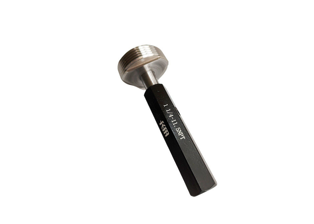 1" 1-4-11.5 NPT Tapered Pipe Thread Plug Gauge Go and Nogo Set with Internal First Grade Thread Machining Center