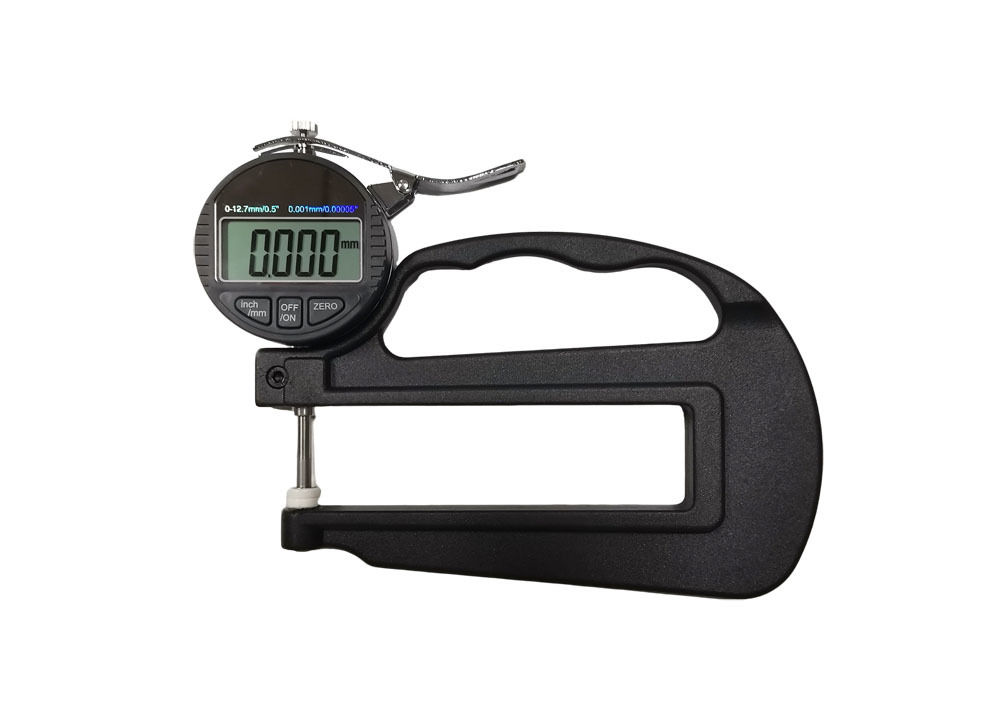 0-12.7mm/0-0.5″ Digital Thickness Gauge with 120mm Measuring Depth and Optional Ceramic Measuring Face