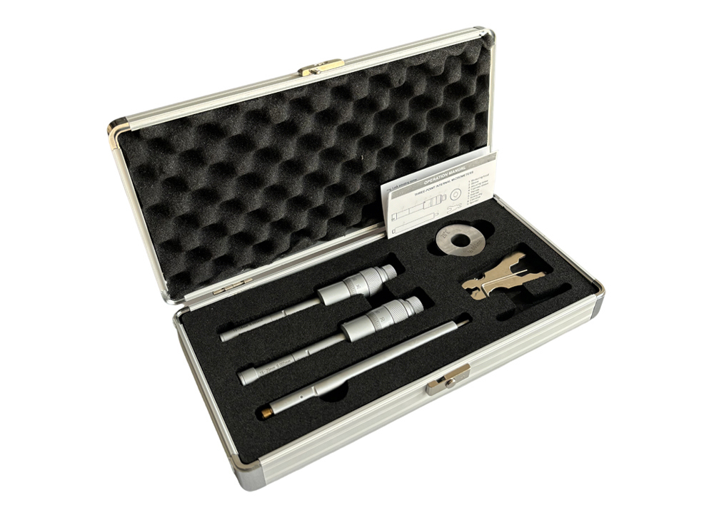 Industrial Three-Point Internal Micrometer Master Set For Demanding Workshop Use