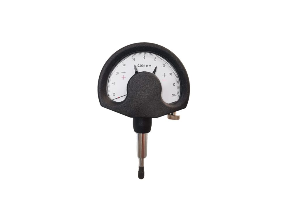 Dial Comparator Gauge for Precision Runout and Flatness Testing with ±50 mm Range and 0.001mm Graduation