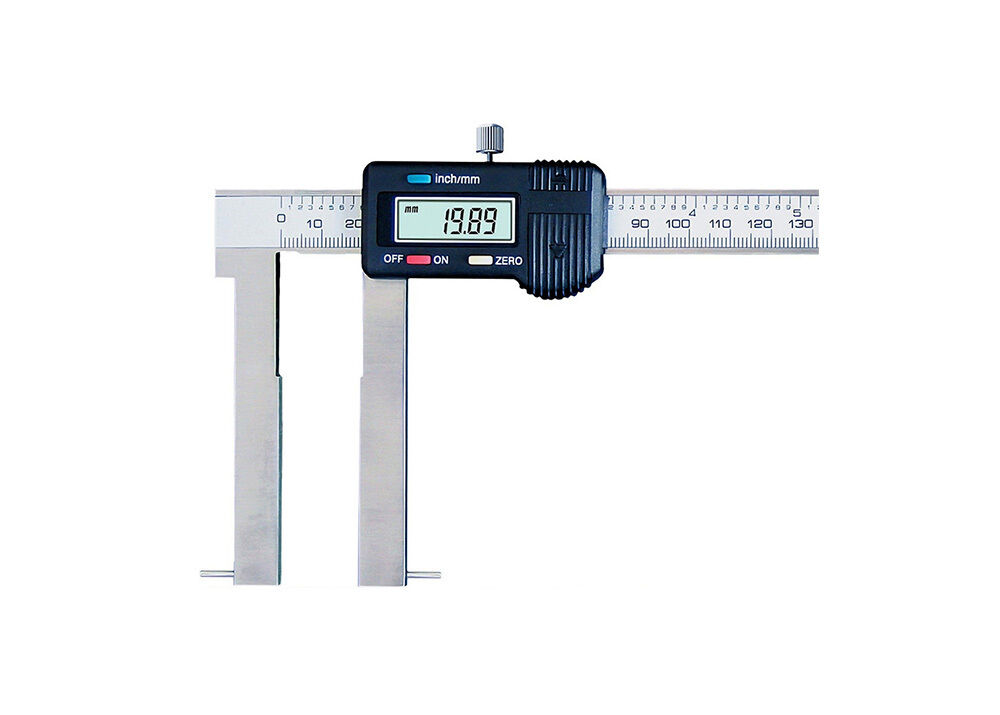 25-200mm/1-8'' Cylindrical Head Internal Groove Digital Caliper 0.01mm High Precision Stainless Steel