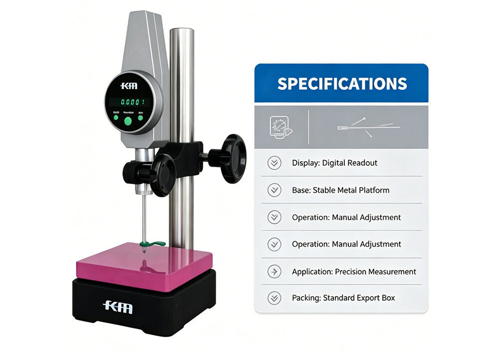 0-100mm High Precision Digital Height Gauge with 0.0001mm Resolution and Ceramic Base for Mold Automotive Aerospace Electronic Parts Inspection